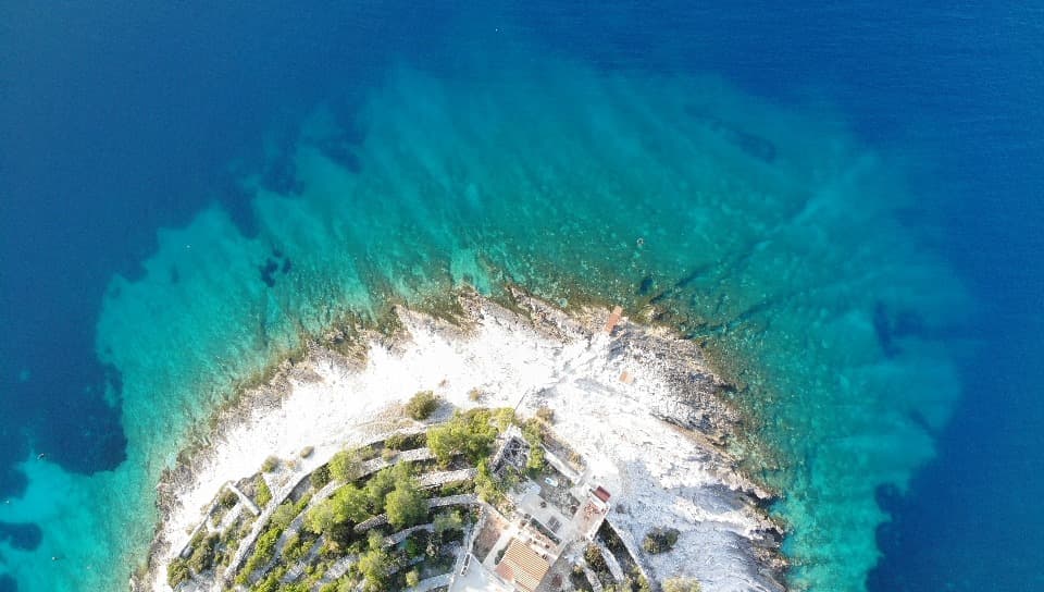 Coastal aerial panorama