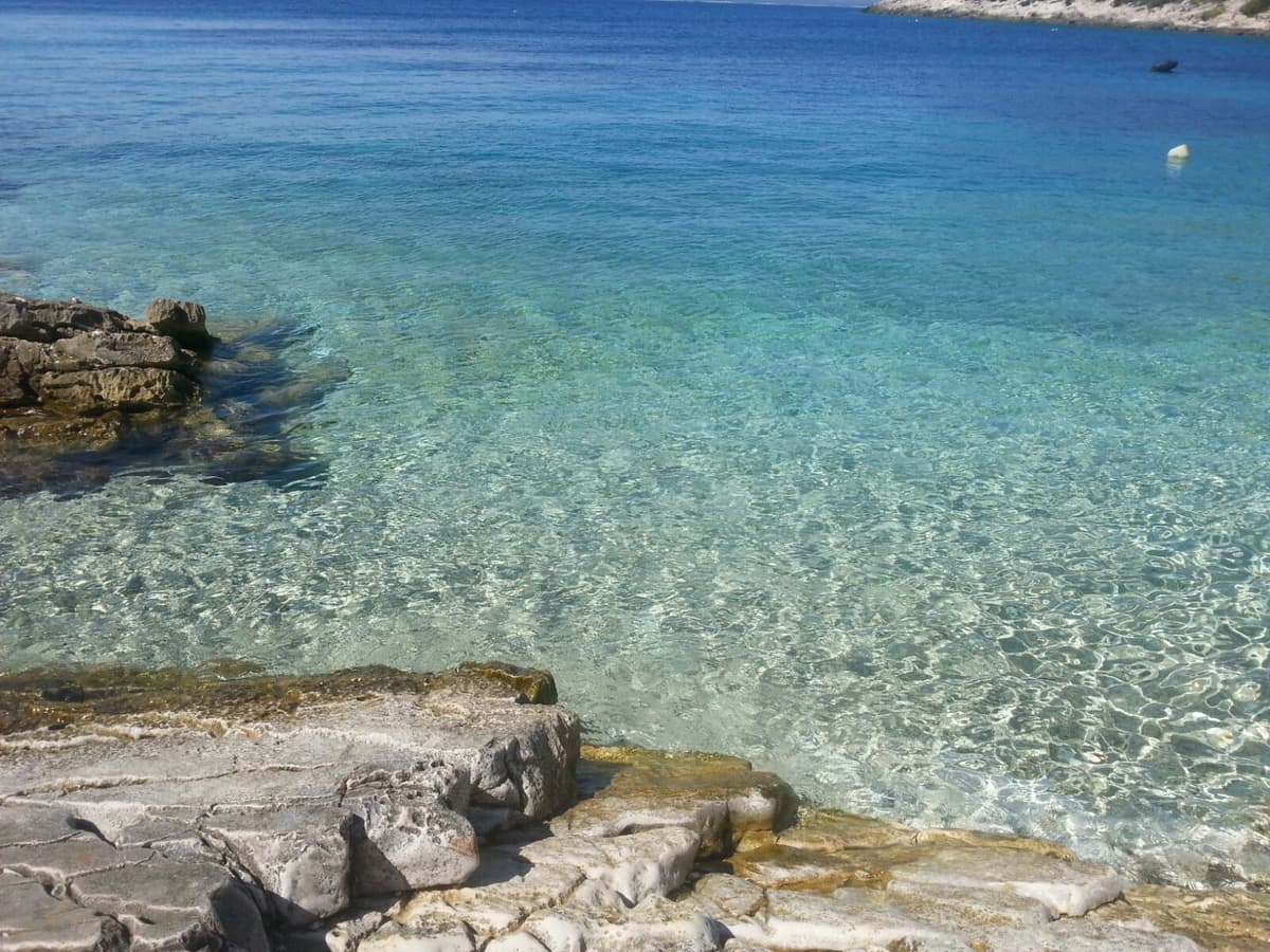 Vibrant blue Adriatic waters